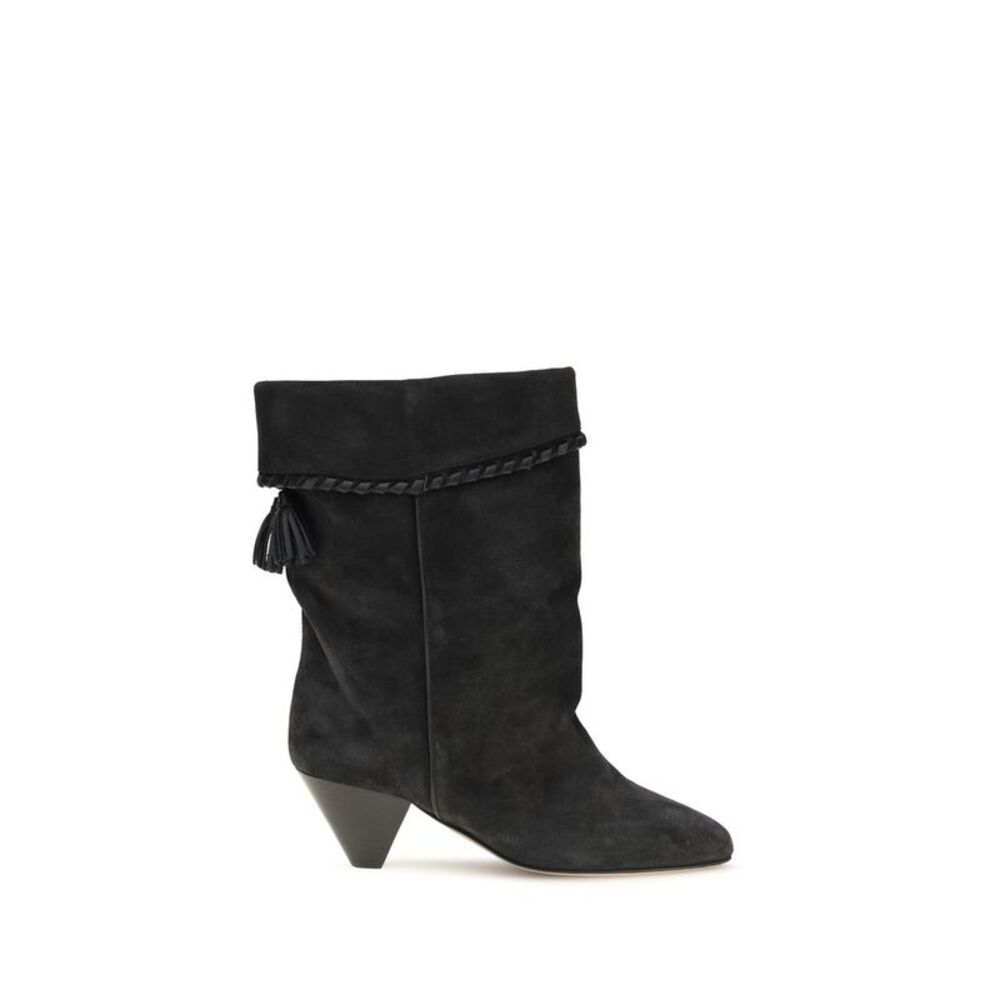 Isabel Marant Black Calf Leather Bos Taurus Women's Boots